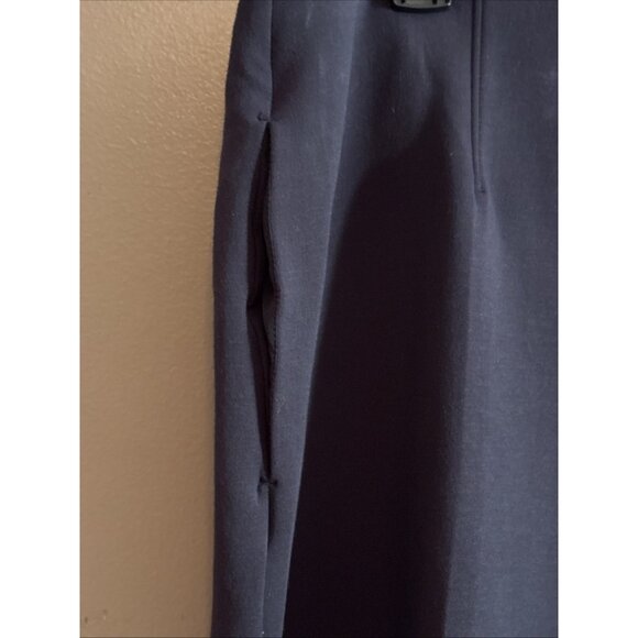 Lane Bryant Wide Leg Trousers Navy Blue Stretch Elastic Waist Pockets Sz 16 (2) - Picture 4 of 10